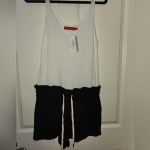 NWT! PHILANTHROPY White and Black Romper